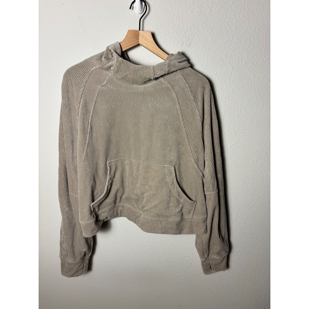 Lululemon Scuba Oversized Hoodie Velvet Cord Riverstone W3HEHS XL/XXL